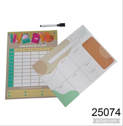 Imagen de PLANIFICADOR SEMANAL CHICO INMANTADO CON FIBRON 3.26